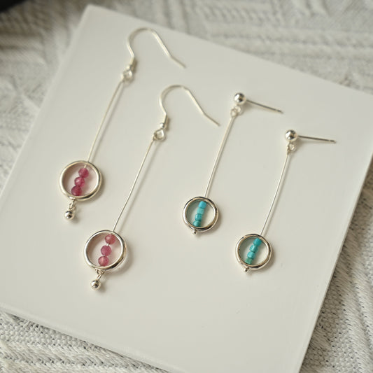 Dual Rhyme Hoop Earrings