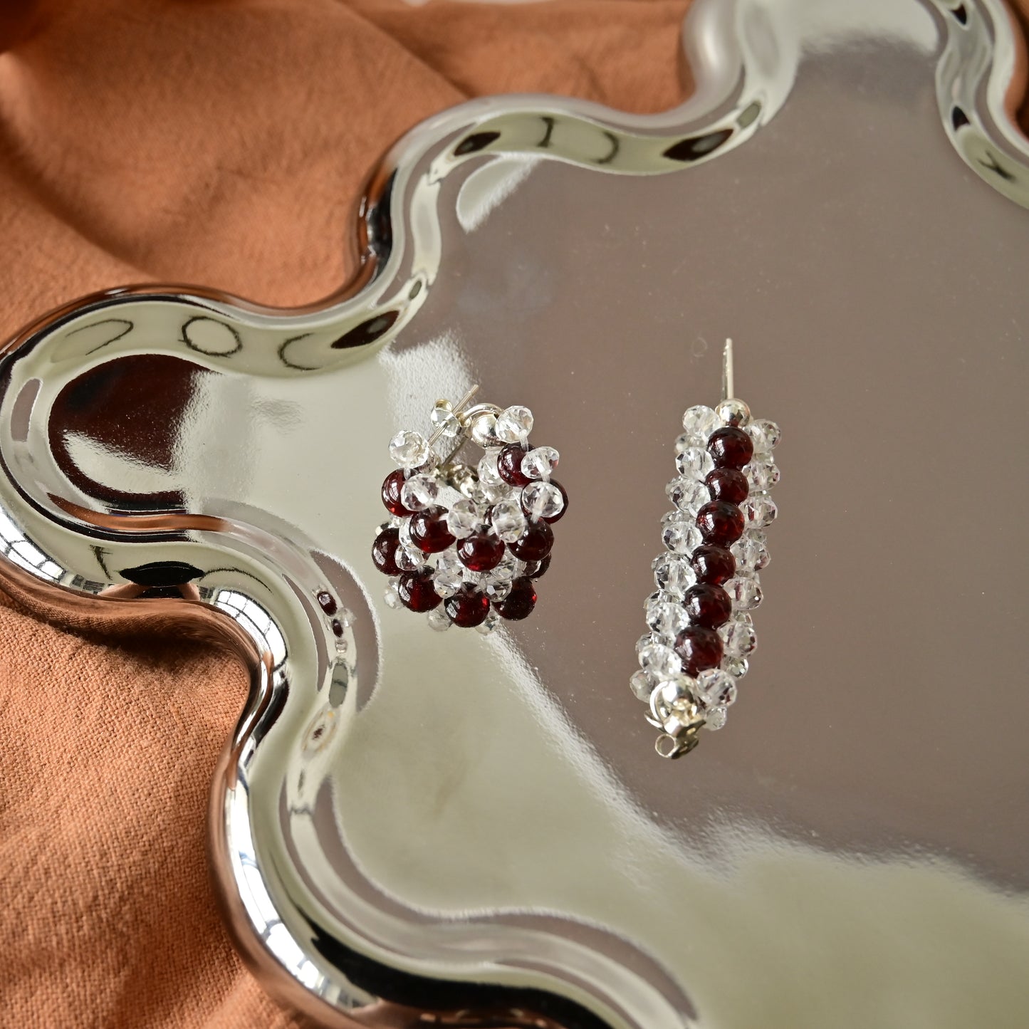 Crimson Echoes Earrings